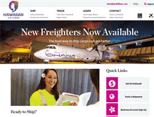 Tablet Screenshot of hawaiianaircargo.com